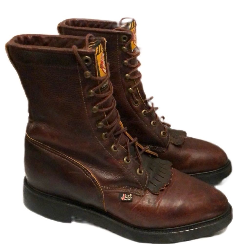 Justin Briar Pitstop Double Comfort Workboot